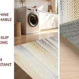 Luxe Natural Fiber Scallop Motif(Beige)