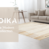 Ultra Soft Area Rug, Non Slip, Stain Resistant, Washable Area Rugs for Living Room, Bedroom, Rustic Textured Woven Aesthetic(Beige)