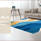 Eclectic Multi Hued Wave Motif(Blue)