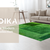 Ultra Soft Area Rug, Non Slip, Stain Resistant, Washable Area Rugs for Living Room, Bedroom, Serene Pastoral Green Elegance(Green)