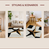 Ultra Soft Area Rug, Non Slip, Stain Resistant, Washable Area Rugs for Living Room, Bedroom, Texas Star Americana Door Mat(Black)