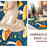 Playful Colorful Flora Design(Blue)