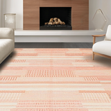 Cozy Earthy Textured Diamond Design(Pink)