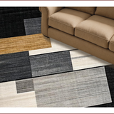 Ultra Soft Area Rug, Non Slip, Stain Resistant, Washable Area Rugs for Living Room, Bedroom, Abstract Earth Tone Geometric Art(Black)