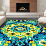 Eclectic Colorful Tiled Motif(Blue)
