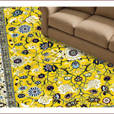 Ultra Soft Area Rug, Non Slip, Stain Resistant, Washable Area Rugs for Living Room, Bedroom, Chic Eclectic Tiled Arrangement(Yellow)
