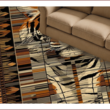Ultra Soft Area Rug, Non Slip, Stain Resistant, Washable Area Rugs for Living Room, Bedroom, Chic Contemporary Animal Print Accent(Brown)
