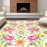 Delightful Bright Floral Composition(White)