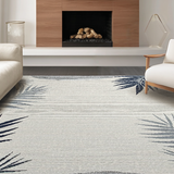 Ultra Soft Area Rug, Non Slip, Stain Resistant, Washable Area Rugs for Living Room, Bedroom, Vibrant Nature-Inspired Outdoor Design(Gray)
