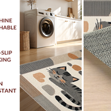 Ultra Soft Area Rug, Non Slip, Stain Resistant, Washable Area Rugs for Living Room, Bedroom, Trendy Minimalist Animal Aesthetic(Gray)