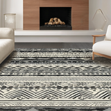 Stylish Monochrome Diamond Motif(Black)