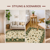 Classic Elegant Leafy Symmetrical Design(Ivory)