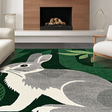 Cozy Rustic Wildlife Imagery(Green)