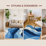 Contemporary Geometric Grey Palette(Blue)