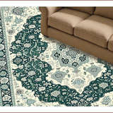 Ultra Soft Area Rug, Non Slip, Stain Resistant, Washable Area Rugs for Living Room, Bedroom, Oriental Distressed Living Room Rug(Green)