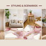 Modern Artistic Pink Gold Flow(Red)