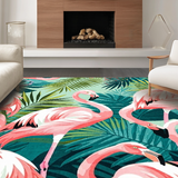 Dynamic Pink and White Composition(Pink)