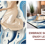 Elegant Grey and Blue Harmony(Blue)