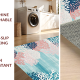 Elegant Tiled Coral Aesthetic(Blue)