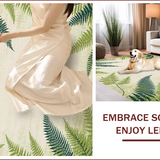 Ultra Soft Area Rug, Non Slip, Stain Resistant, Washable Area Rugs for Living Room, Bedroom, Elegant Floral Overlay Design(Beige)