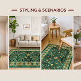 Whimsical Pastel Floral Design(Green)