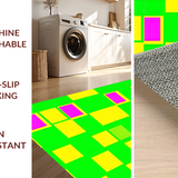 Charming Colorful Checkered Aesthetic(Green)