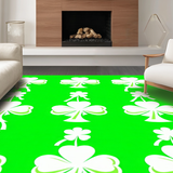 Festive Gnome Shamrock Motif(White)