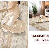 Ultra Soft Area Rug, Non Slip, Stain Resistant, Washable Area Rugs for Living Room, Bedroom, Rustic Natural Earthy Textures(Beige)