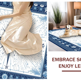 Ultra Soft Area Rug, Non Slip, Stain Resistant, Washable Area Rugs for Living Room, Bedroom, Lively Ocean Wave Decorative Style(Blue)