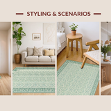 Trendy Ogee Design in Pastels(Green)