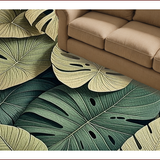 Ultra Soft Area Rug, Non Slip, Stain Resistant, Washable Area Rugs for Living Room, Bedroom, Tropical Monstera Non-Slip Hallway Decor(Green)