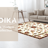 Playful Pastel Floral Geometry(White)