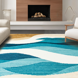 Whimsical Surfboard Motif Floor(Beige)
