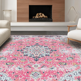 Charming Vintage Floral Print(Pink)