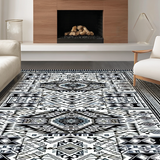 Chic Medallion Motif with Earthy Hues(Black)