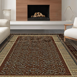 Ultra Soft Area Rug, Non Slip, Stain Resistant, Washable Area Rugs for Living Room, Bedroom, Whimsical Nature-Inspired Rug Concept(Brown)