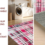Ultra Soft Area Rug, Non Slip, Stain Resistant, Washable Area Rugs for Living Room, Bedroom, Charming Bow Rug: Pink White Uno Reverse Style Floor Decor(Pink)