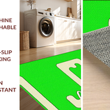 Ultra Soft Area Rug, Non Slip, Stain Resistant, Washable Area Rugs for Living Room, Bedroom, Vibrant Faux Animal Shape Appeal(Green)
