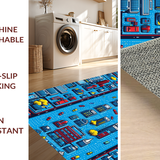 Colorful Roads and Buildings Artistry(Blue)