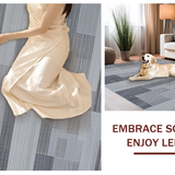 Ultra Soft Area Rug, Non Slip, Stain Resistant, Washable Area Rugs for Living Room, Bedroom, Stylish Contemporary Bubble Design(Gray)