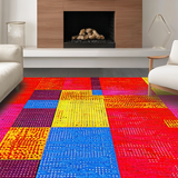 Dynamic Colorful Symmetrical Design(Red)