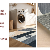 Ultra Soft Area Rug, Non Slip, Stain Resistant, Washable Area Rugs for Living Room, Bedroom, Versatile Charcoal Beige Playroom Stain-Resistant Rug(Gray)