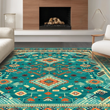 Contemporary Low Pile Color Burst(Blue)