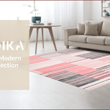 Trendy Textured Modern Stripes(Pink)