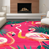 Lively Floral Duo Decorative Design(Pink)