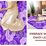 Ultra Soft Area Rug, Non Slip, Stain Resistant, Washable Area Rugs for Living Room, Bedroom, Lush Textured Contemporary Appeal(Purple)