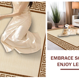 Elegant Natural Fiber Trellis Motif(Beige)