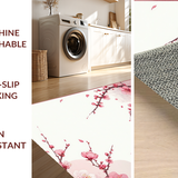 Ultra Soft Area Rug, Non Slip, Stain Resistant, Washable Area Rugs for Living Room, Bedroom, Tranquil Nature-Inspired Decorative Element(Pink)