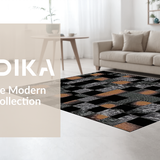 Ultra Soft Area Rug, Non Slip, Stain Resistant, Washable Area Rugs for Living Room, Bedroom, Elegant Earthy Animal Print Aesthetic(Brown)