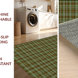 Ultra Soft Area Rug, Non Slip, Stain Resistant, Washable Area Rugs for Living Room, Bedroom, Chic Earthy Toned Tartan Pattern(Brown)